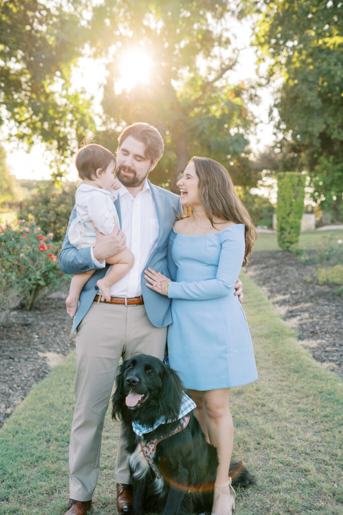 Sunset family photoshoot in Dallas, TX