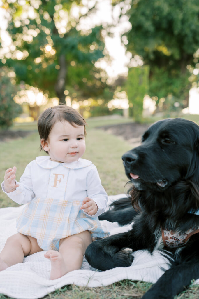 baby and puppy pictures in Dallas